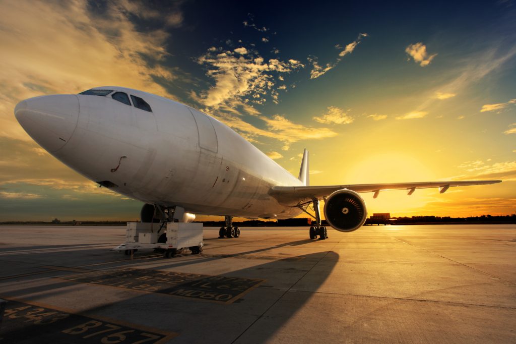 airplane-sunset